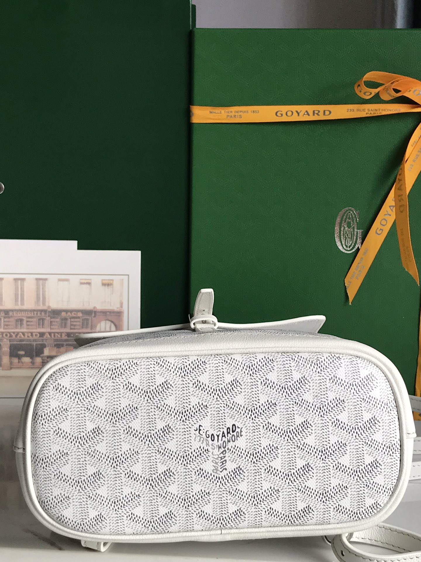 Goyard Alpin Backpack Coated Canvas Mini White 3128261