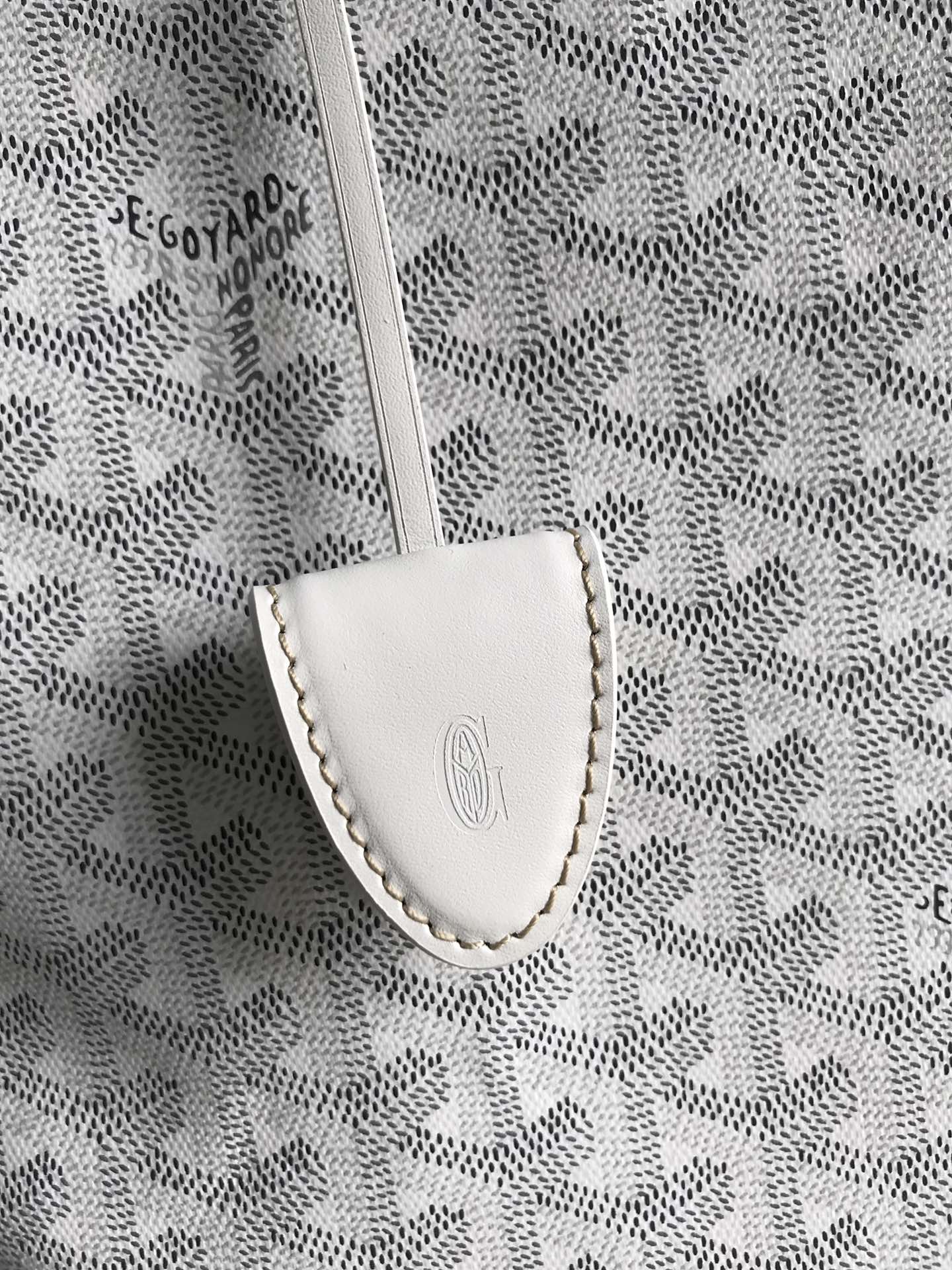 Goyard Bellechase Biaude PM Tote Bag white