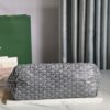 GOYARD Goyardine Saint Louis PM Black gray bulldog logo