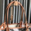GOYARD Goyardine Saint Louis PM brown bulldog logo