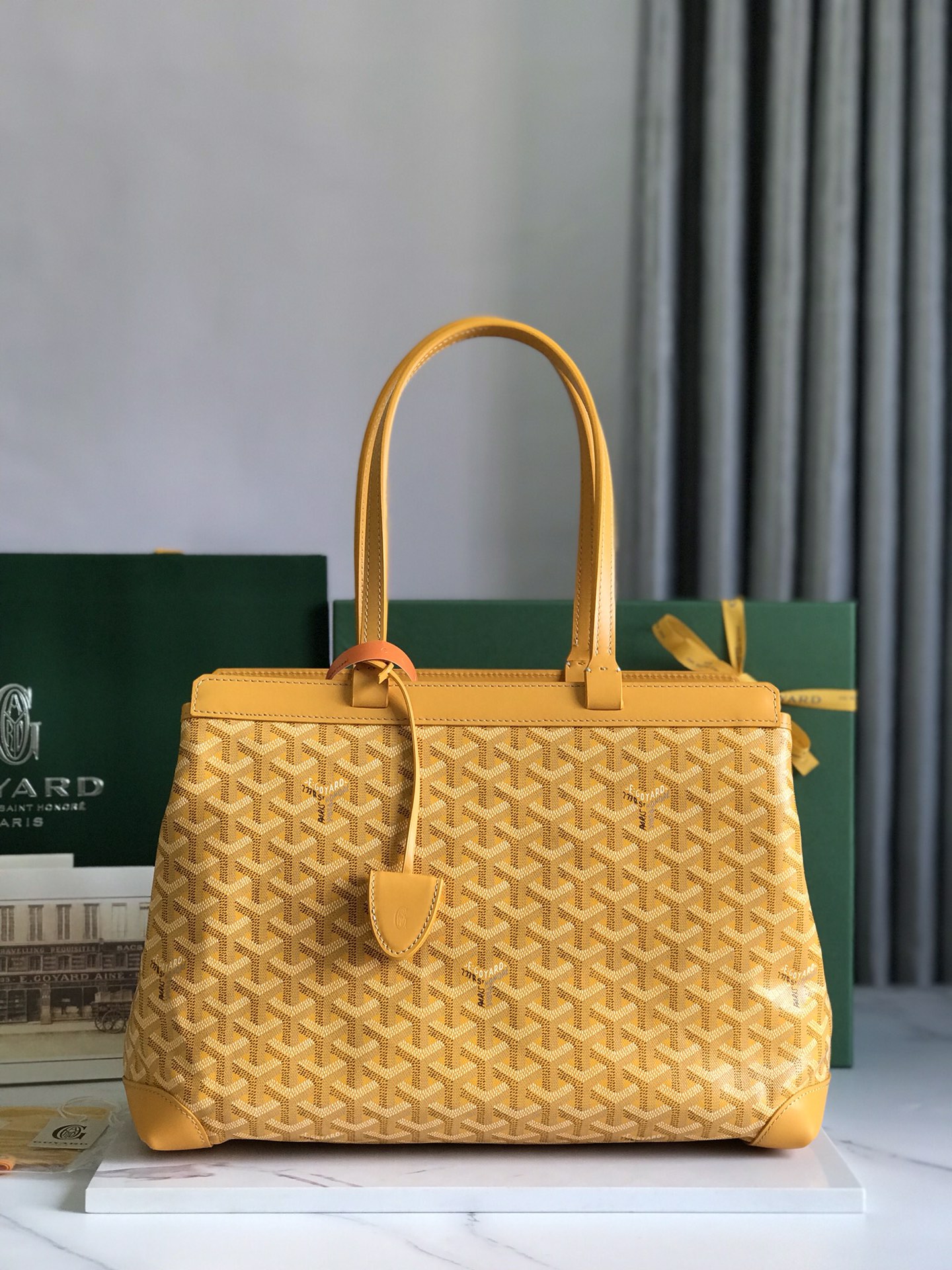 Goyard Bellechase Biaude PM Tote Bag yellow