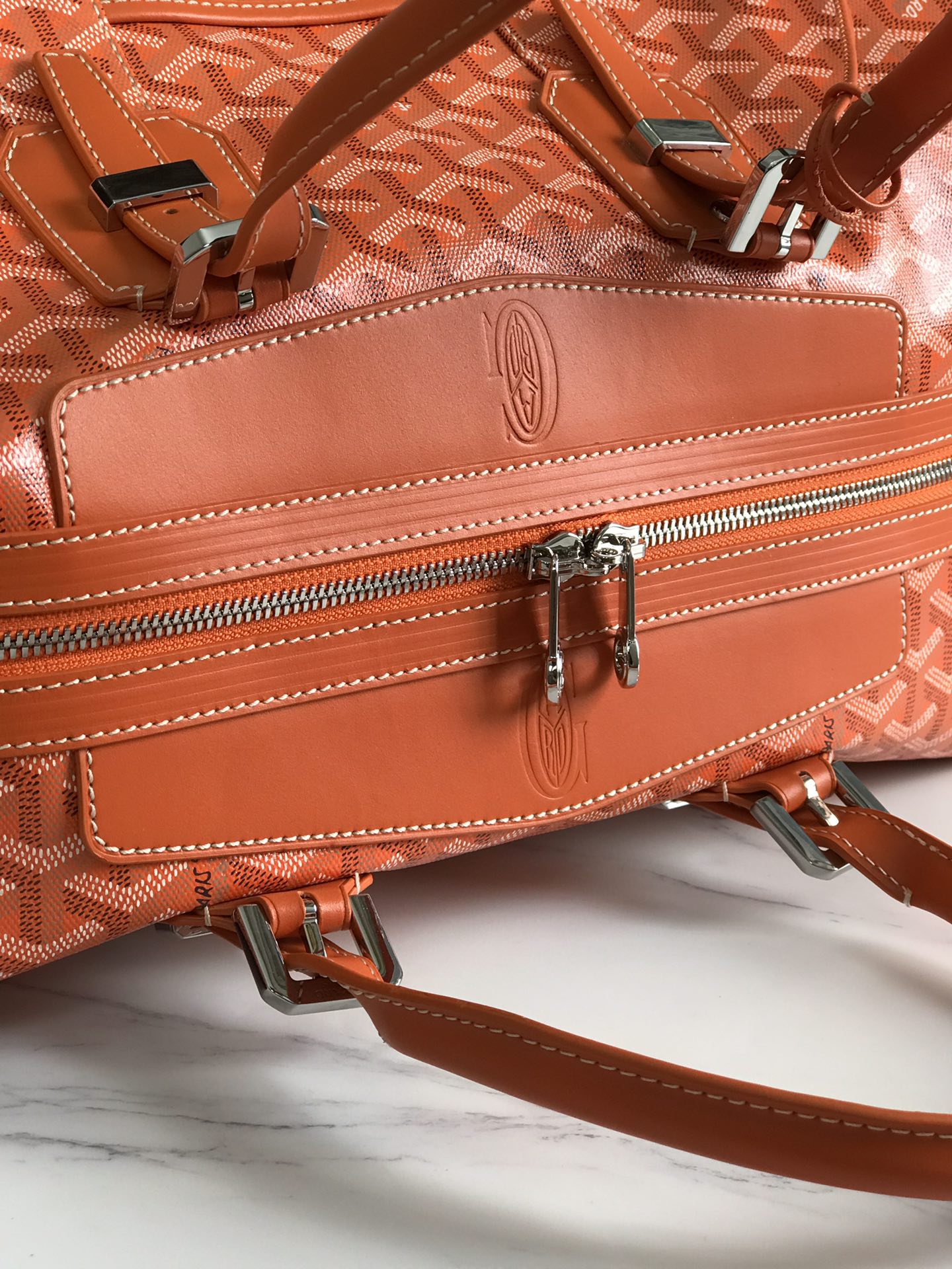GOYARD Goyardine Boeing 30 Orange 486980