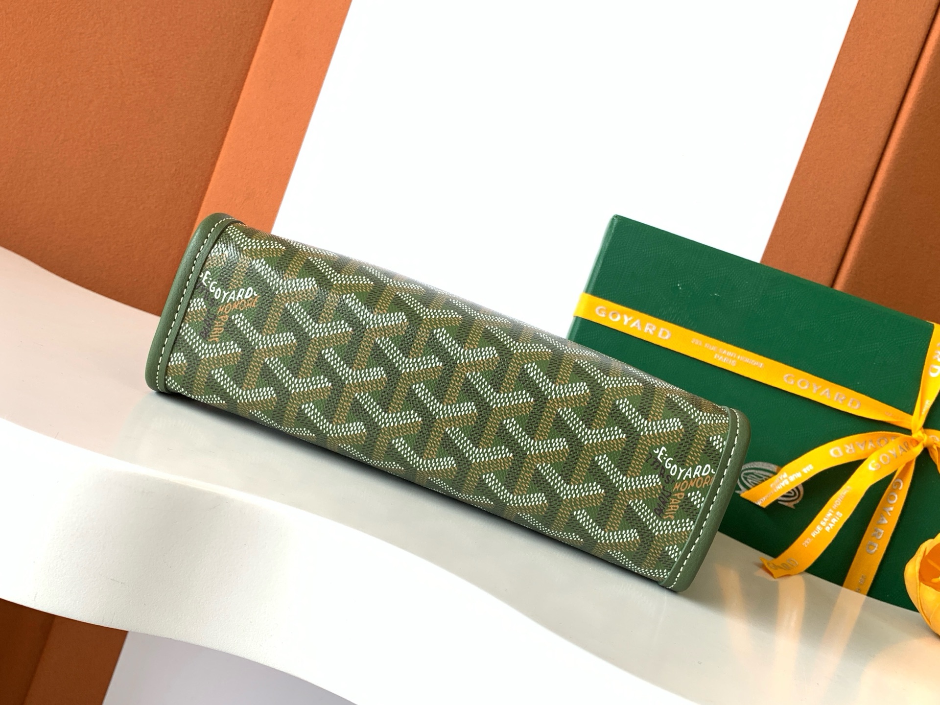 GOYARD Goyardine Jouvence Toiletry Pouch MM Green