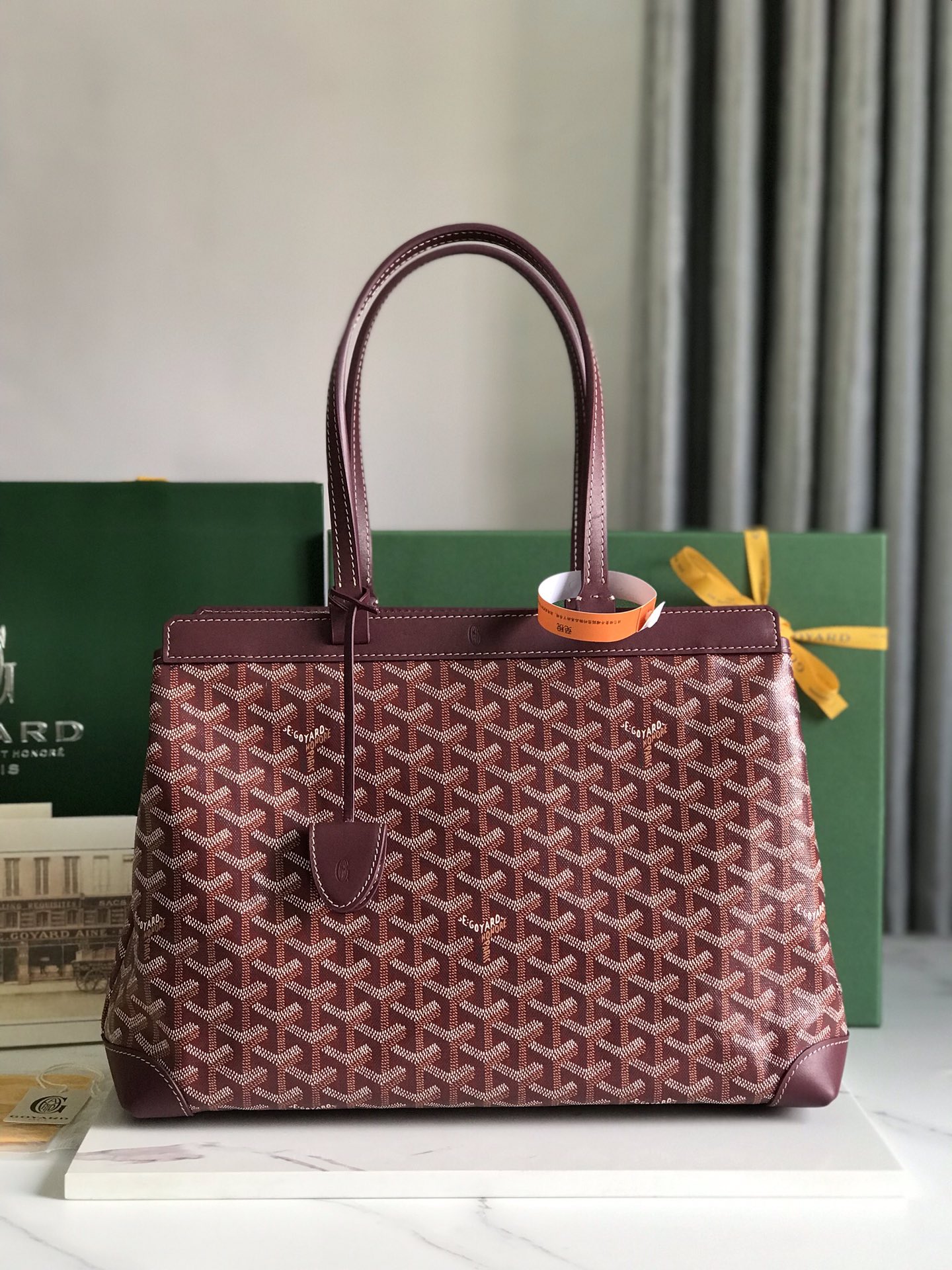 Goyard Bellechase Biaude PM Tote Bag Burgundy –
