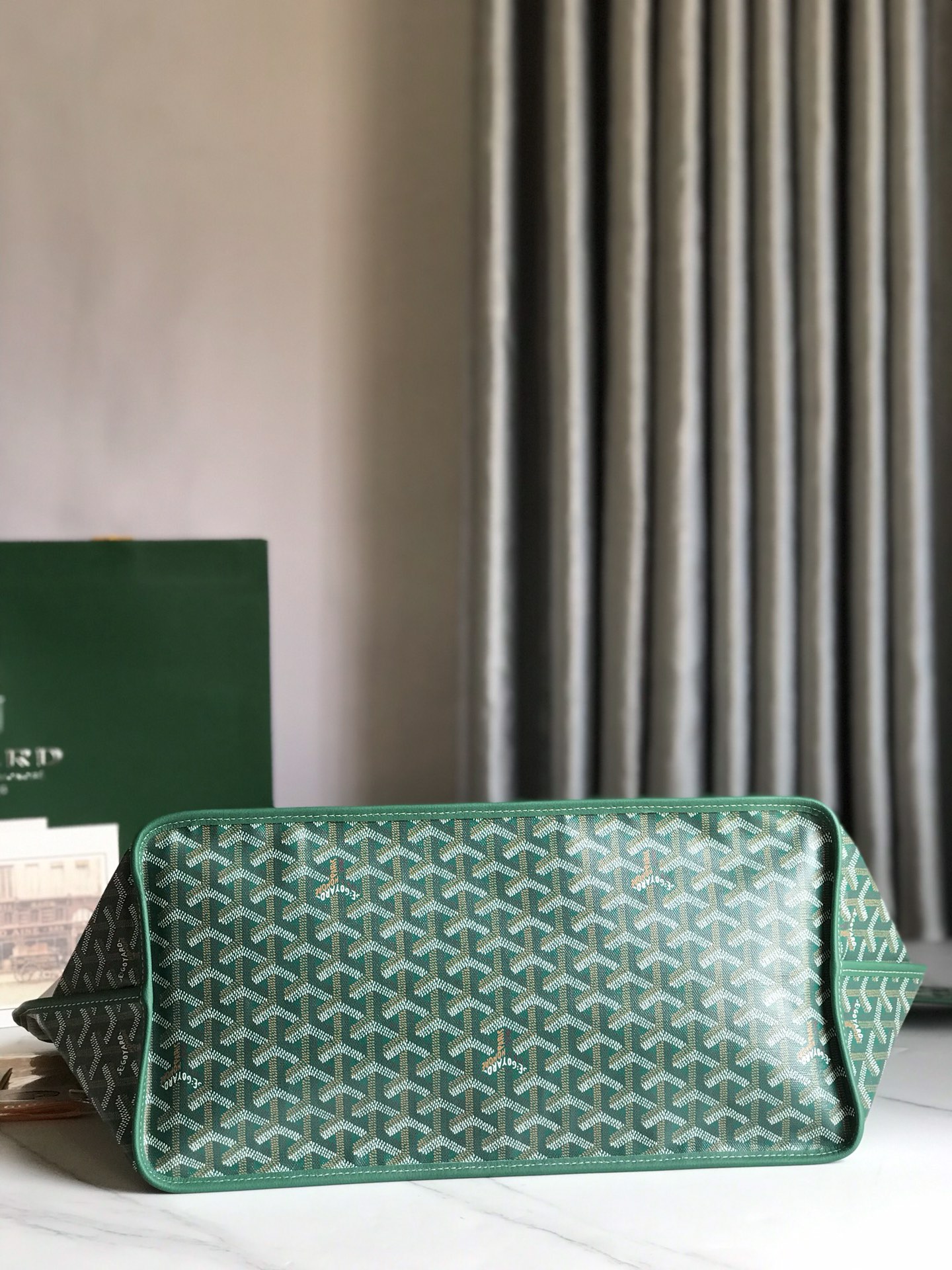 Goyard Womens Saint Louis green PM Dark red Cloth
