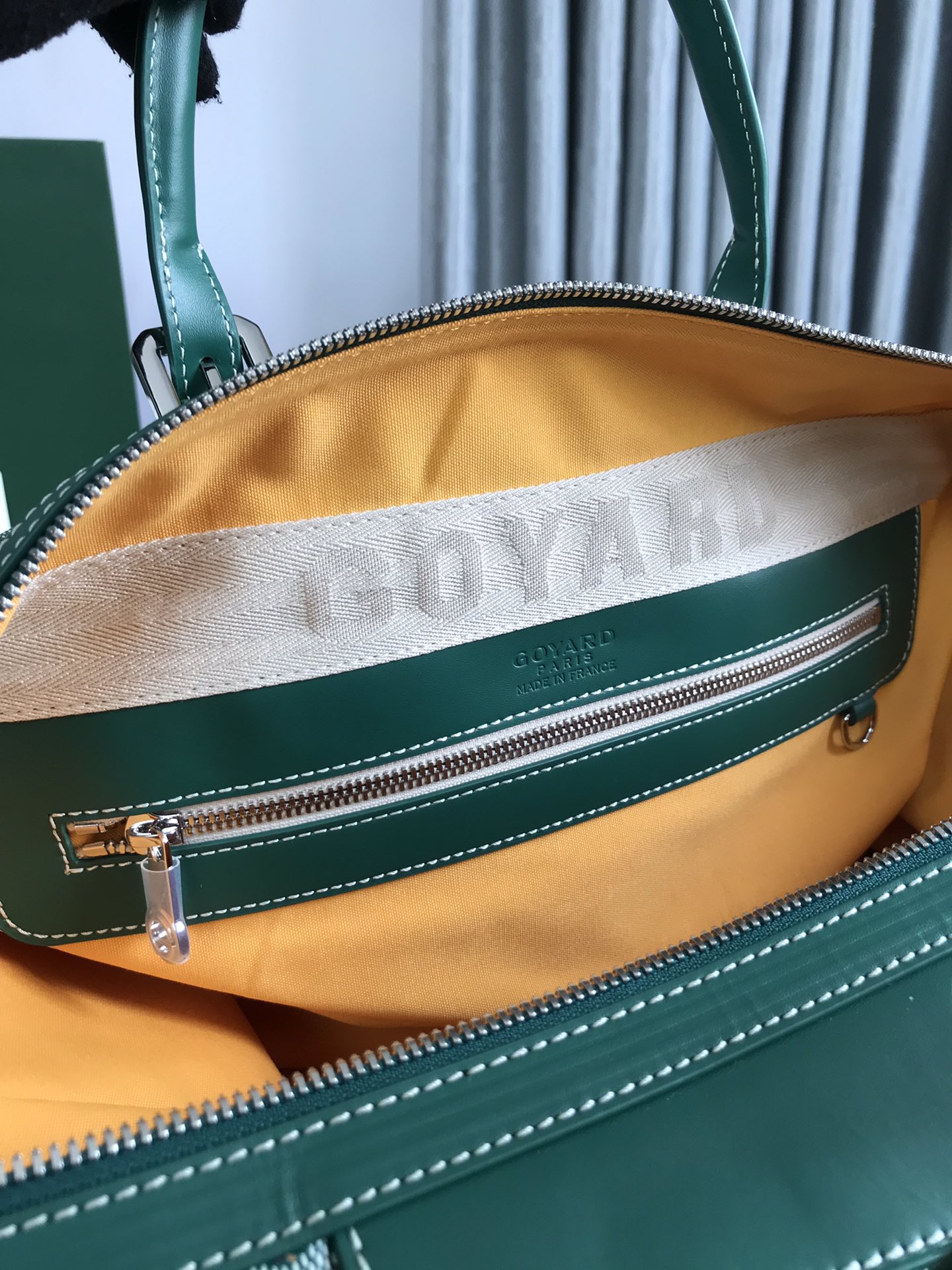 Goyard Green Goyardine Canvas Boeing 45 Cloth