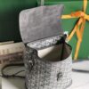 Goyard Grey Goyardine Mini Alpin Backpack Leather