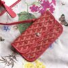 Goyard Red Goyardine Coated Canvas and Leather