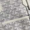 Goyard White Chevron Boeing 30 Boston Bag Leather ref.603329