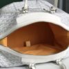 Goyard White Chevron Boeing 30 Boston Bag Leather ref.603329
