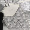 Goyard White Chevron Boeing 30 Boston Bag Leather ref.603329