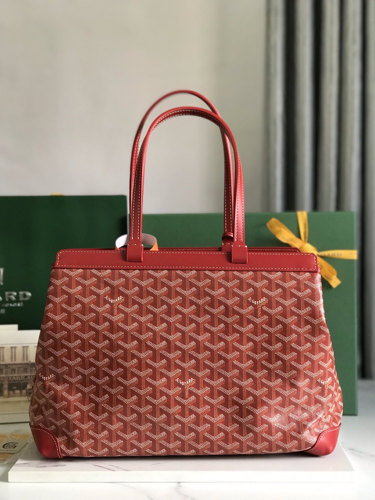 Goyard Goyardine Bellechasse PM - Red Totes, Handbags