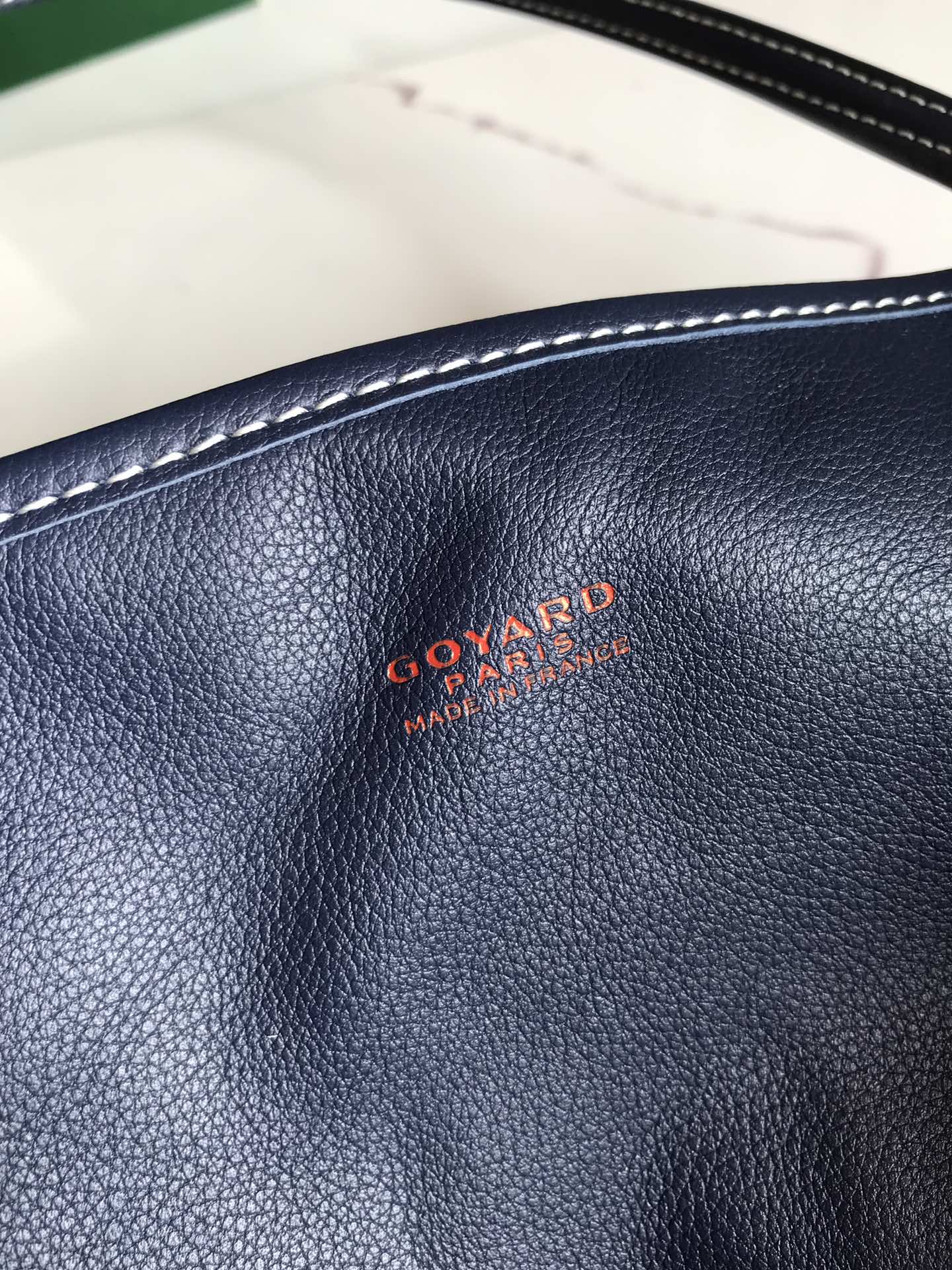 Goyard Womens Saint Louis blue navy PM Dark red Cloth
