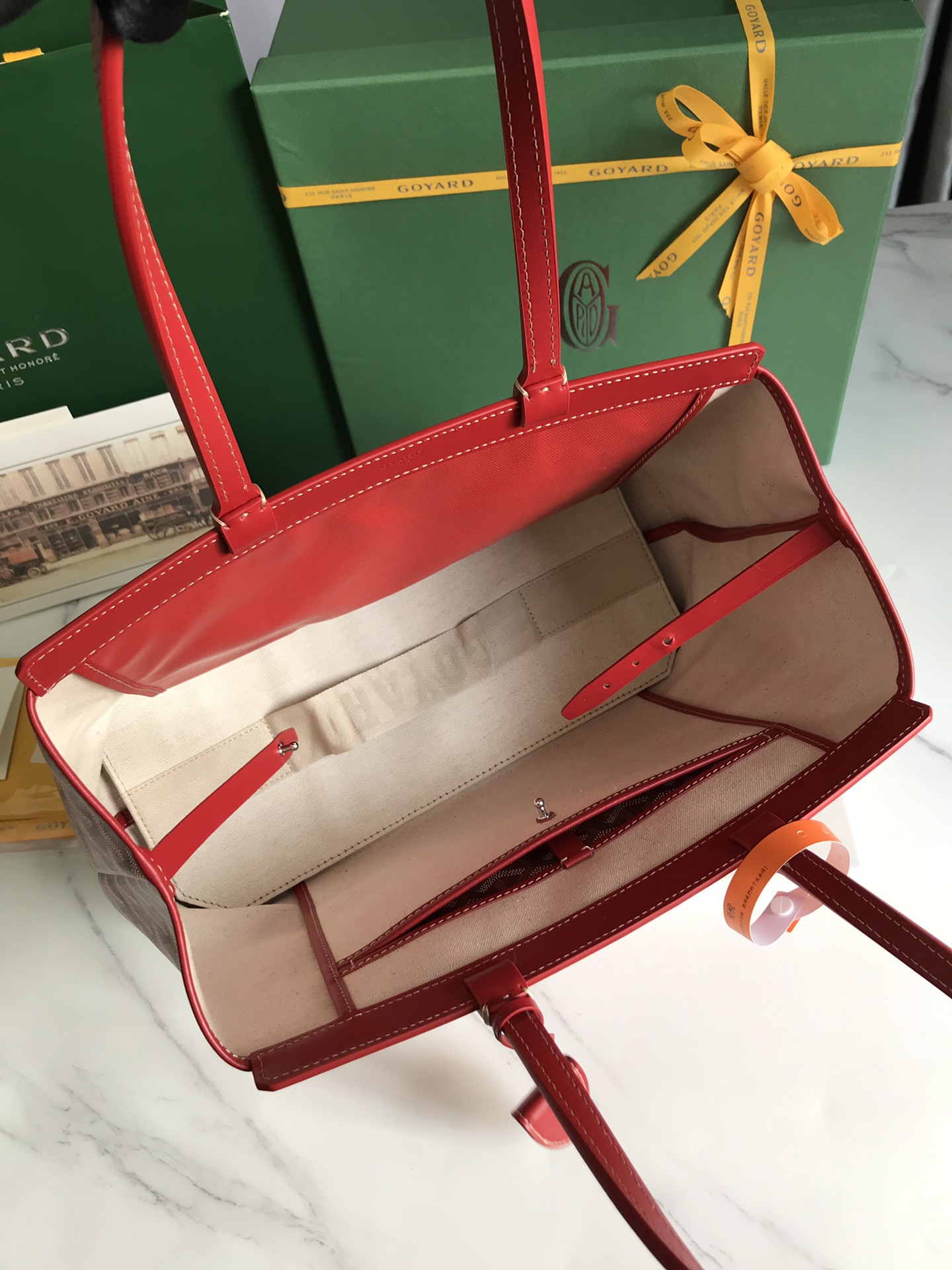 Goyard Goyardine Bellechasse PM - Red Totes, Handbags