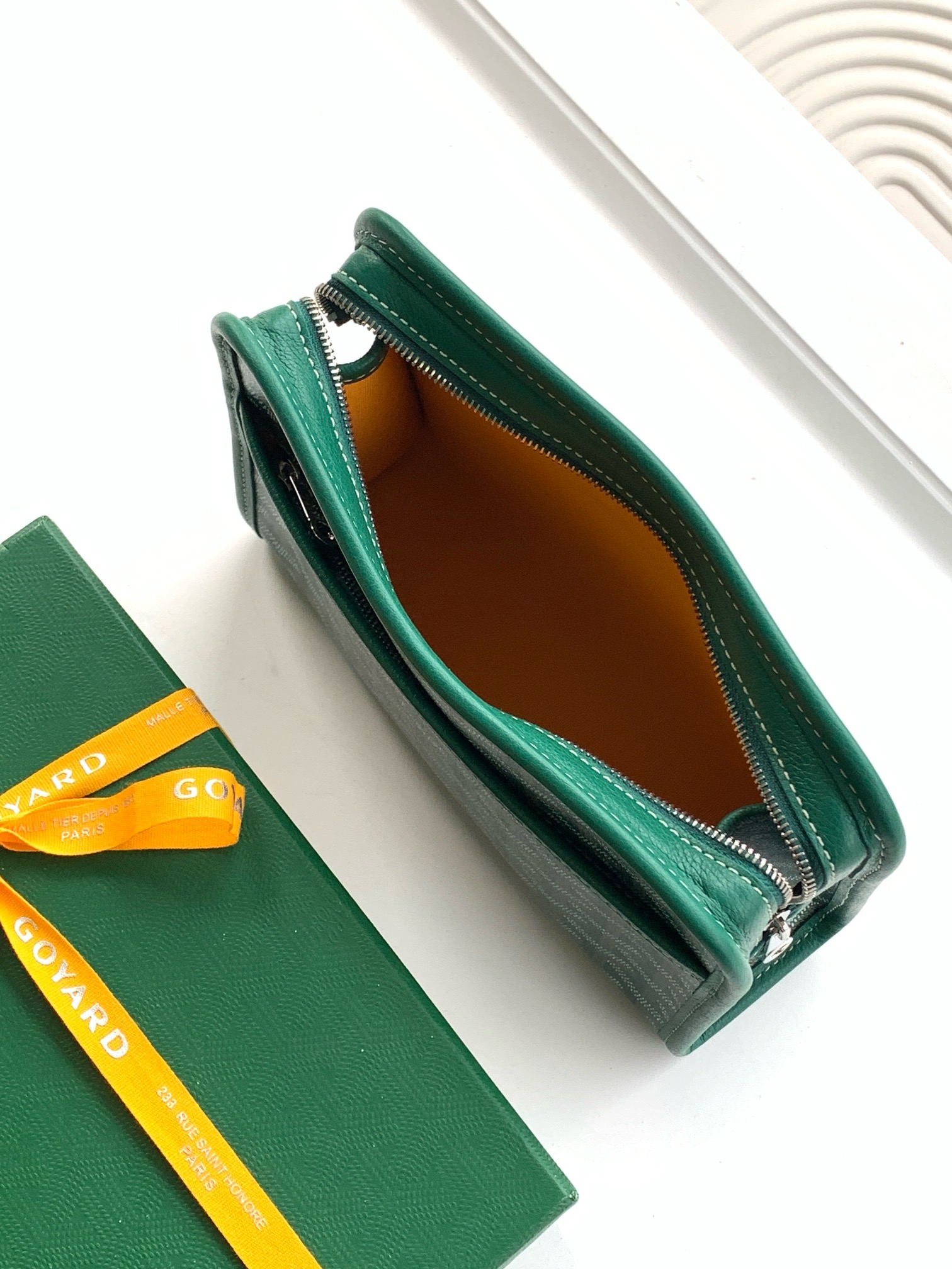 Goyard Jouvence Toiletry Pouch Coated Canvas green
