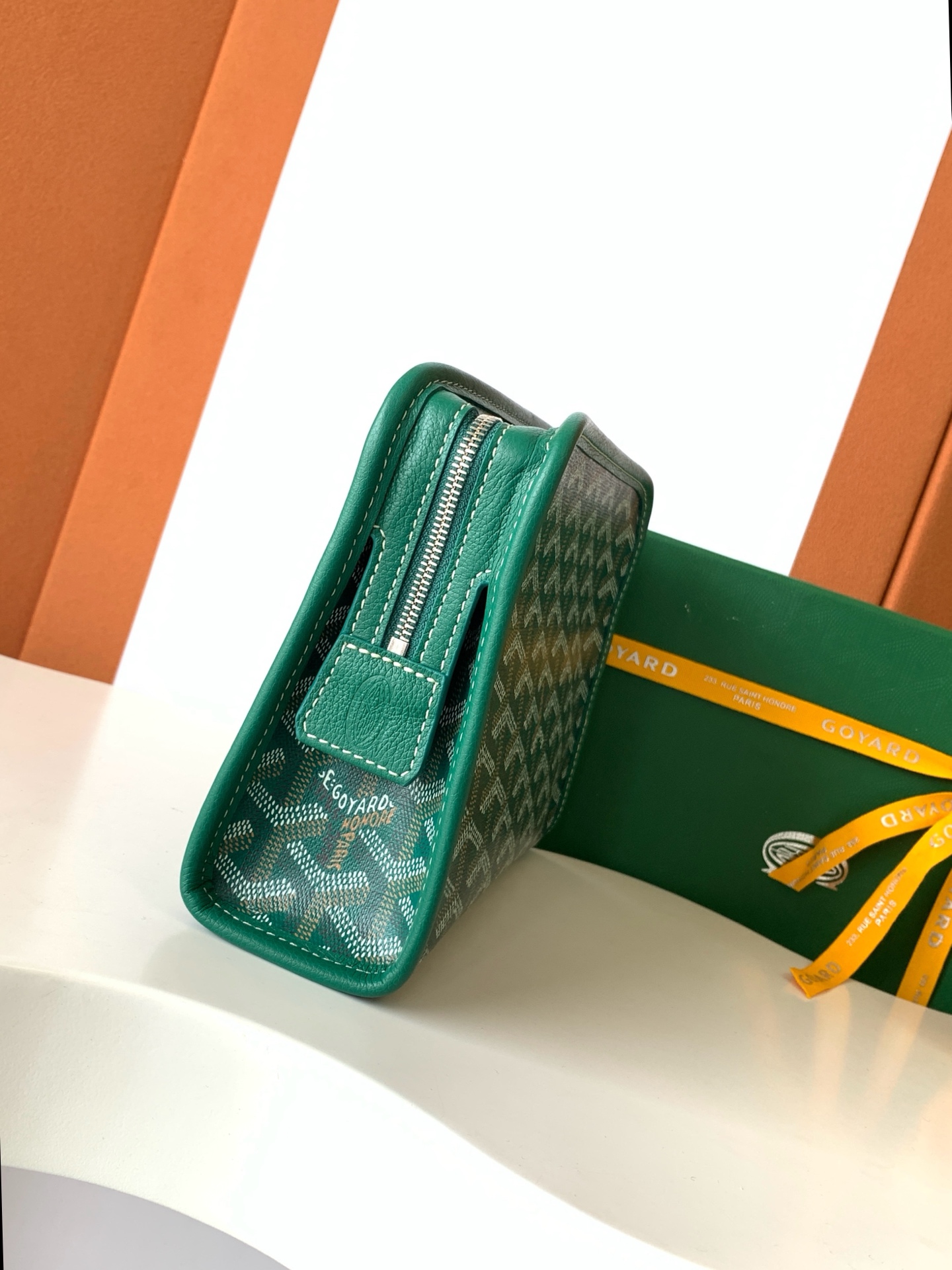 Goyard Jouvence Toiletry Pouch Coated Canvas green