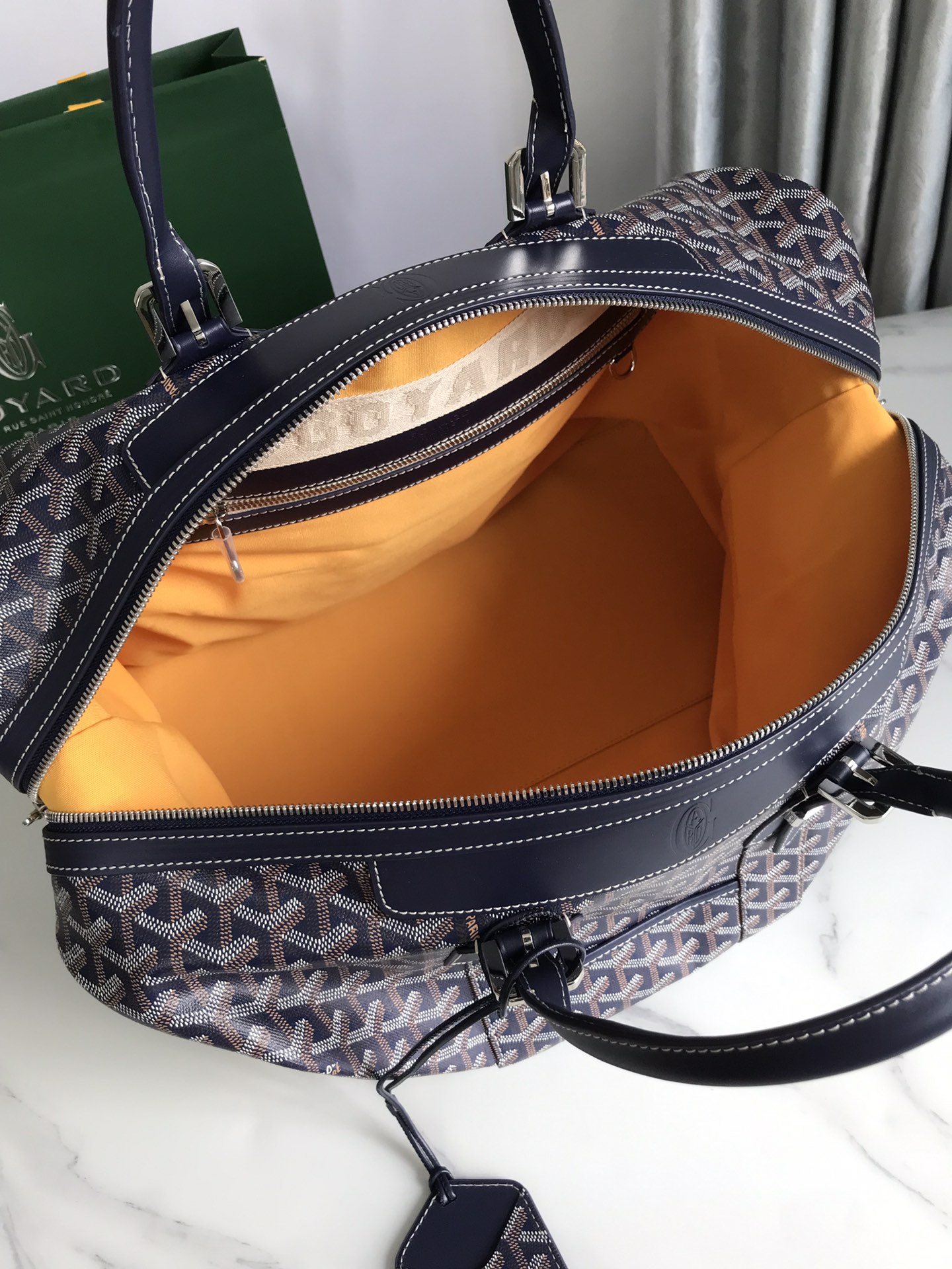 Goyard Boeing Travel Bag Coated Canvas 45 Blue 2181922