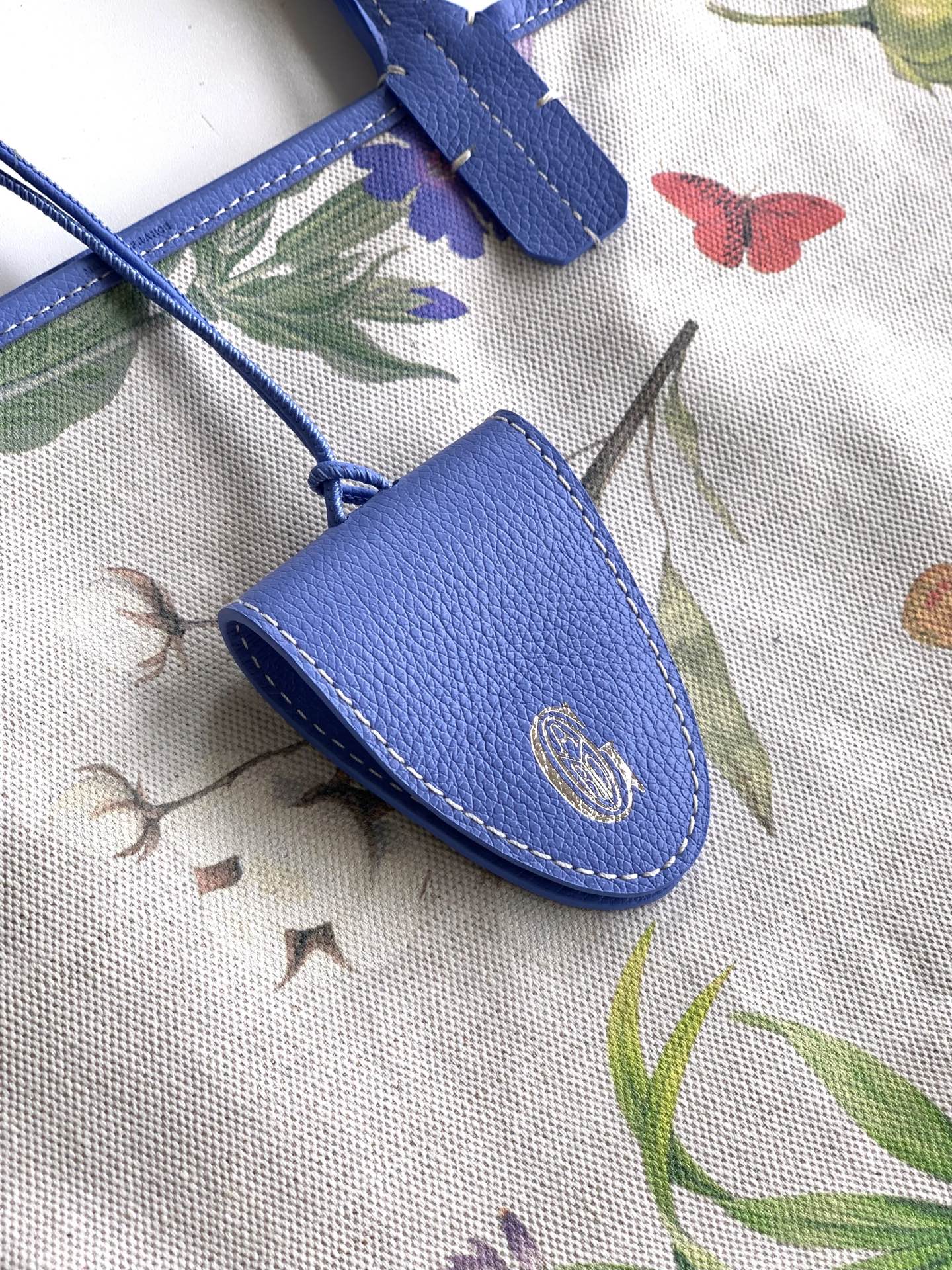 Goyard Saint Louis PM Herringbone Blue Tote Bag