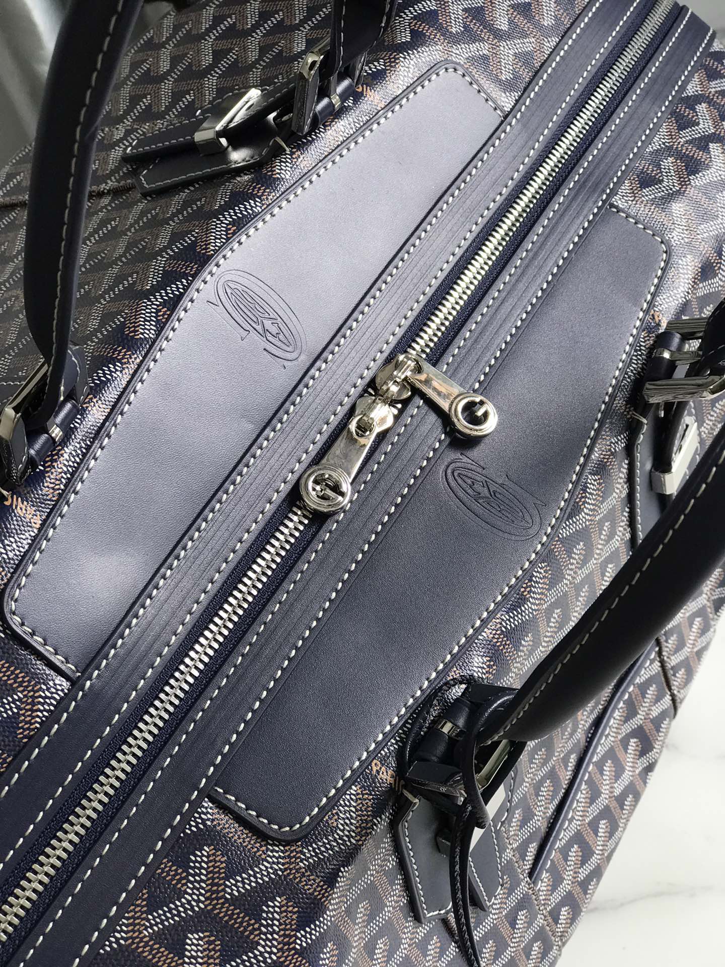 Goyard Boeing Travel Bag Coated Canvas 45 Blue 2181922