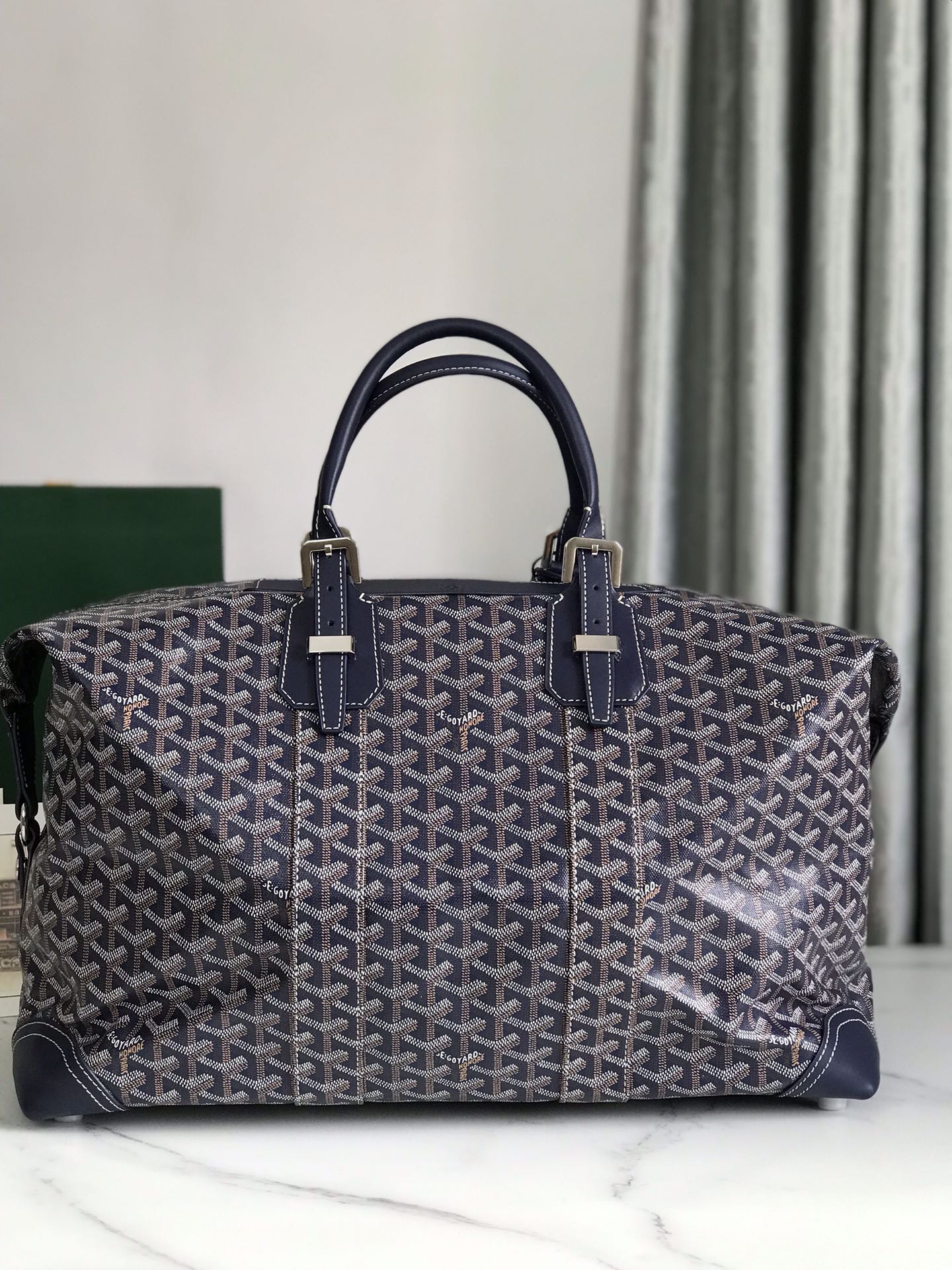 Goyard Boeing Travel Bag Coated Canvas 45 Blue 2181922