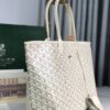 Goyard Goyardine Sand Artois PM bag white Tote Palladium Hardware