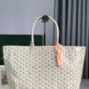 Goyard Goyardine Sand Artois PM bag white Tote Palladium Hardware