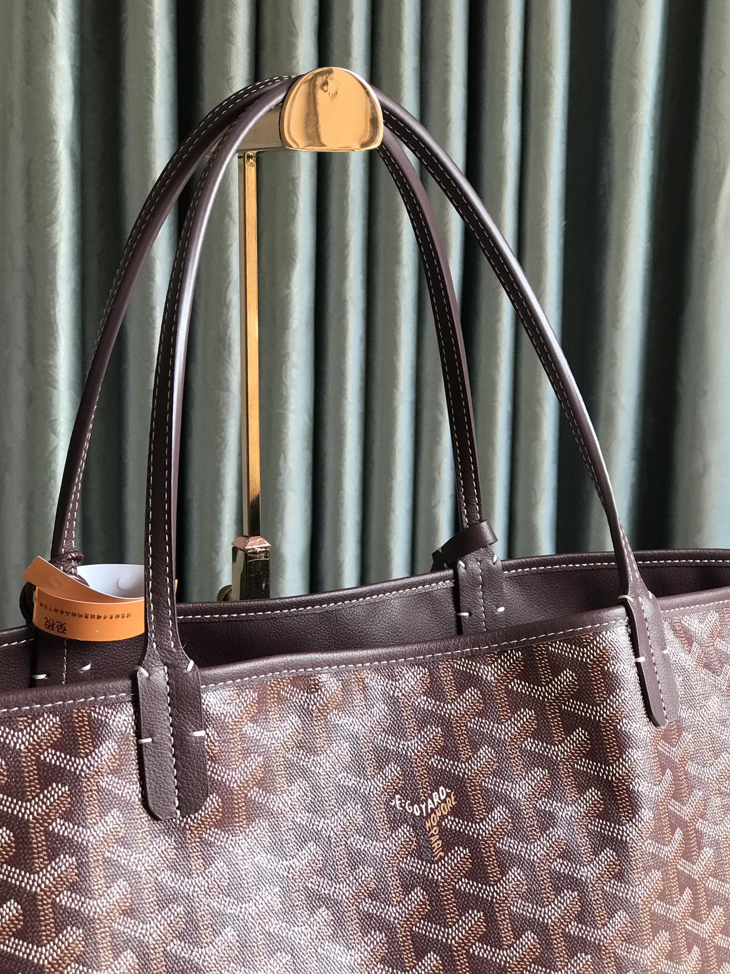 Goyard Womens Saint Louis Burgundy PM Dark red Cloth