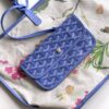 Goyard Saint Louis PM Herringbone Blue Tote Bag