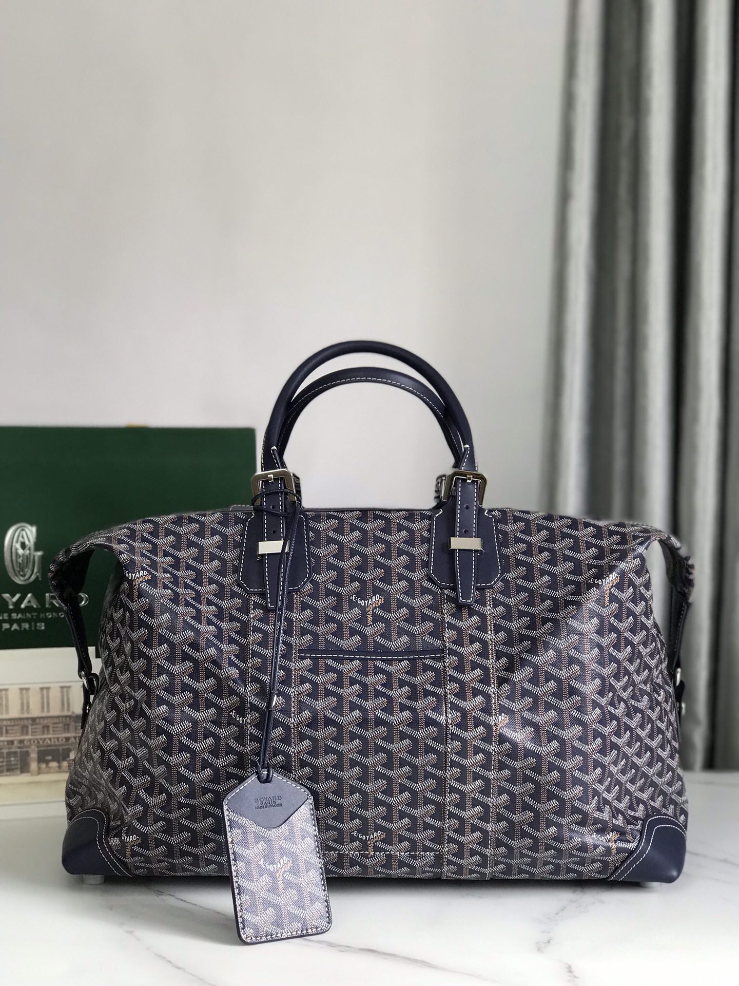 Goyard Boeing Travel Bag Coated Canvas 45 Blue 2181922