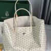 Goyard Goyardine Sand Artois PM bag white Tote Palladium Hardware