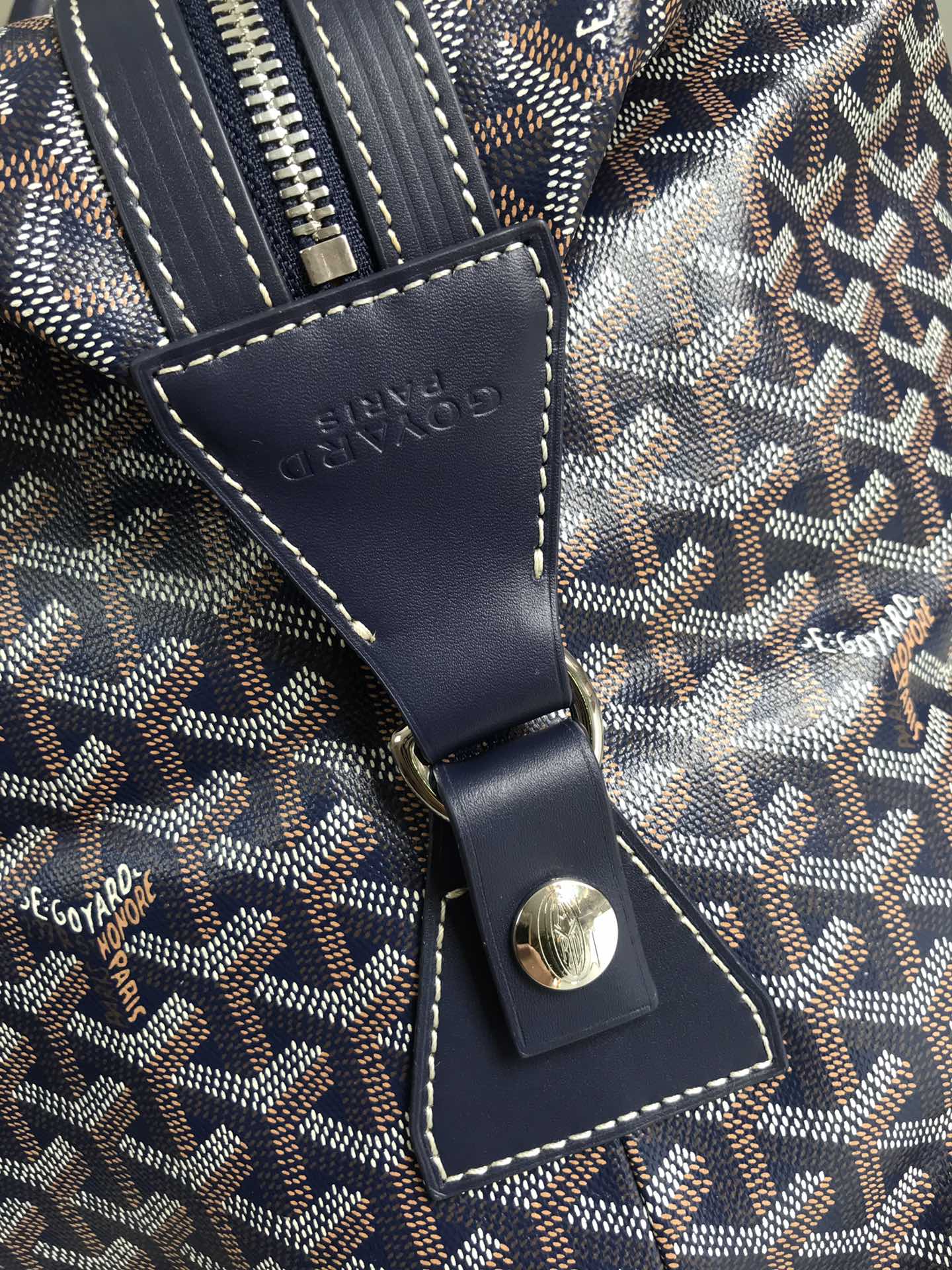 Goyard Boeing Travel Bag Coated Canvas 45 Blue 2181922