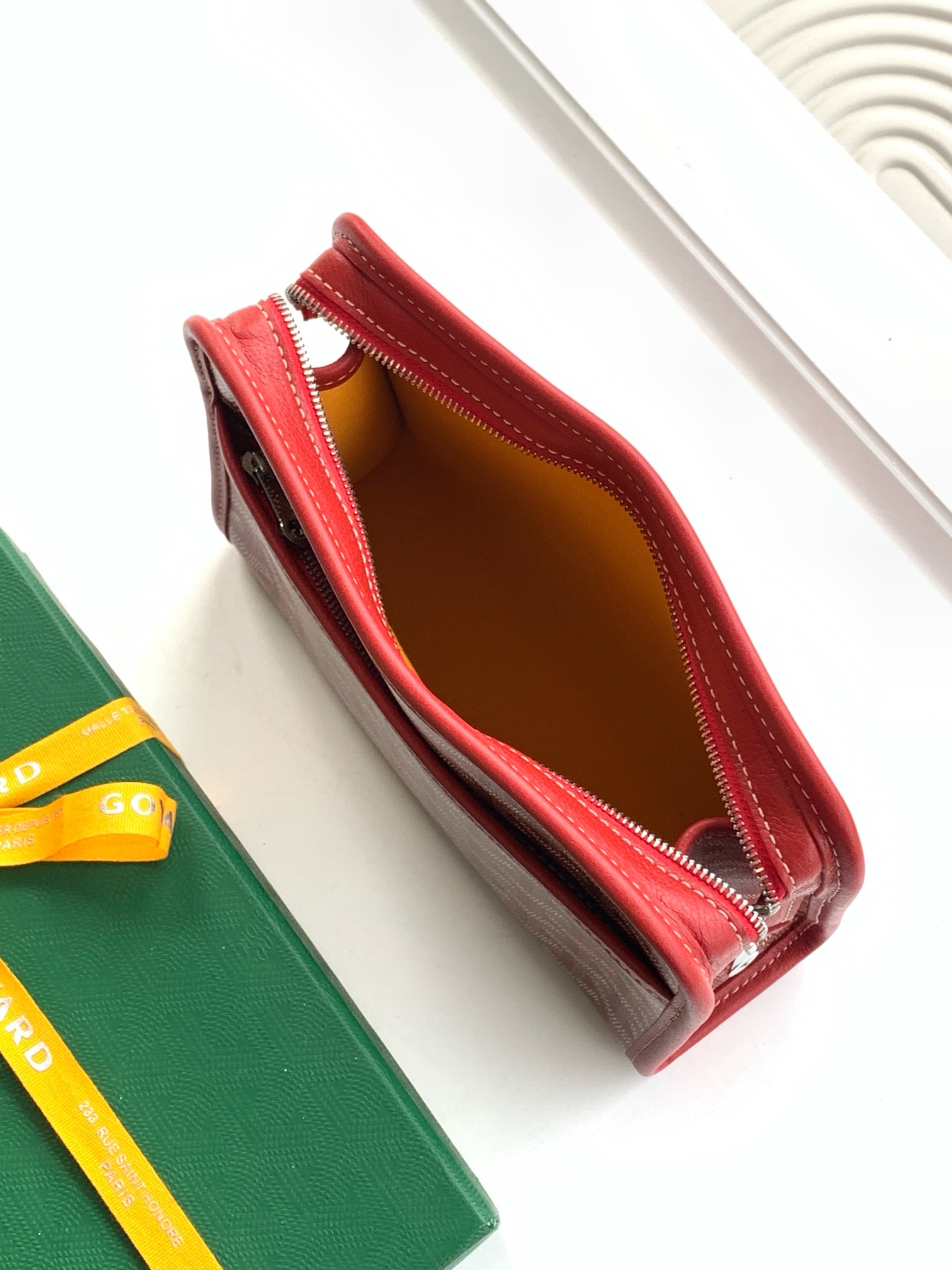 Goyard Jouvence Toiletry Pouch Coated Canvas red