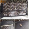 GOYARD Saint-Louis PM Tote Bag Black Used Beautiful with