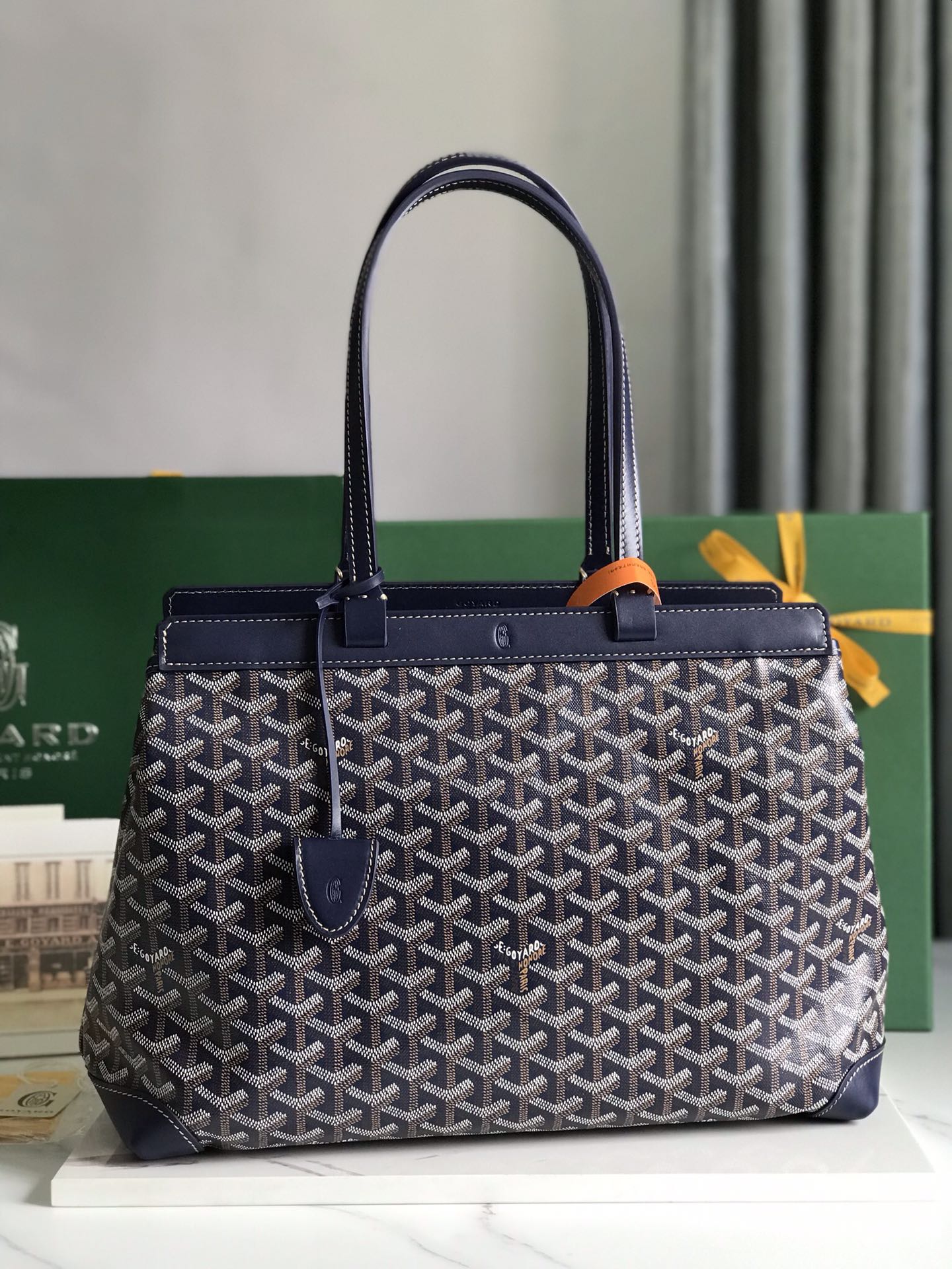 Goyard Women Bellechasse Biaude PM Bag-Navy