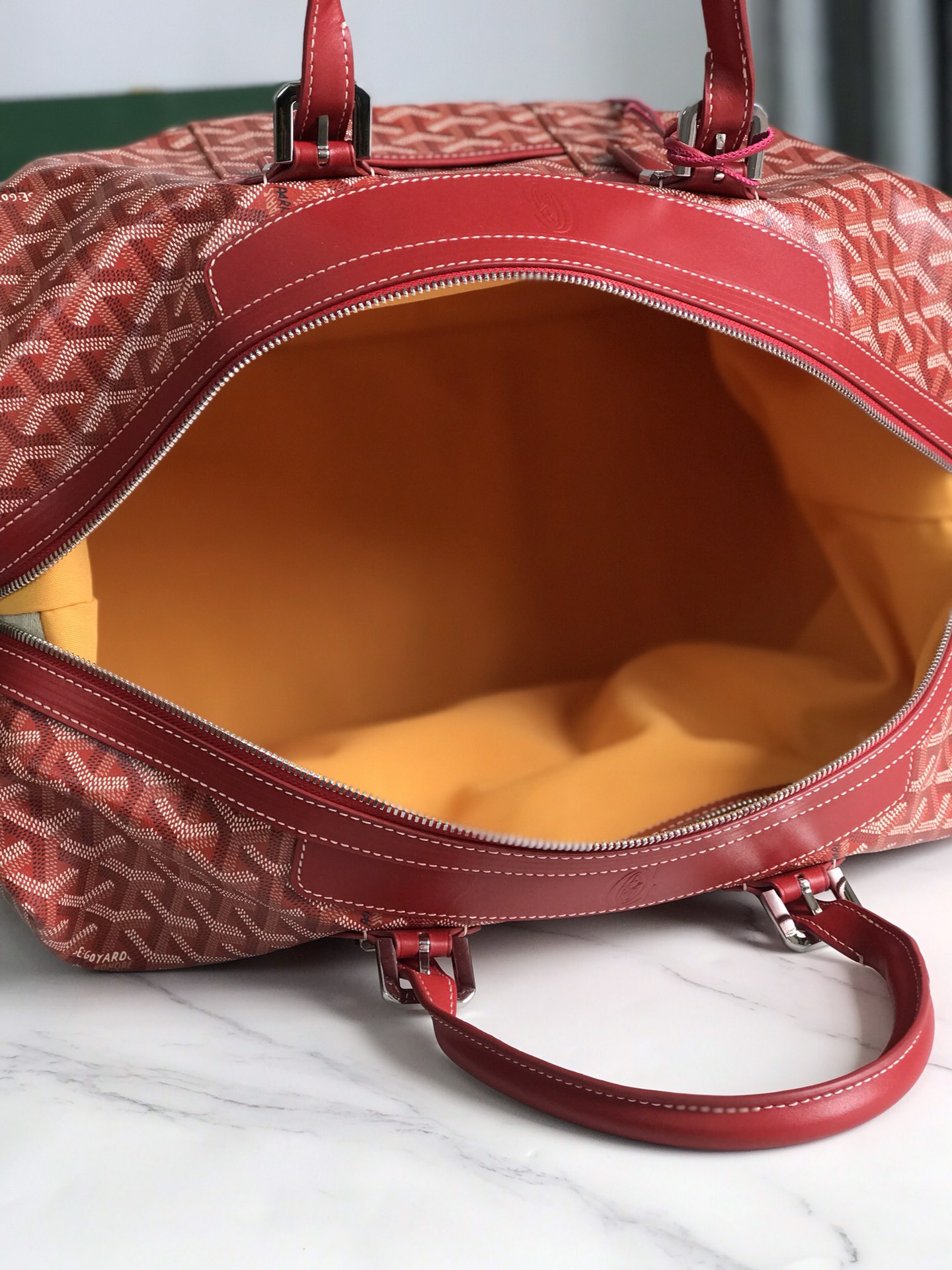 Goyard Boeing Travel Bag Coated Canvas 45 Red 3575731
