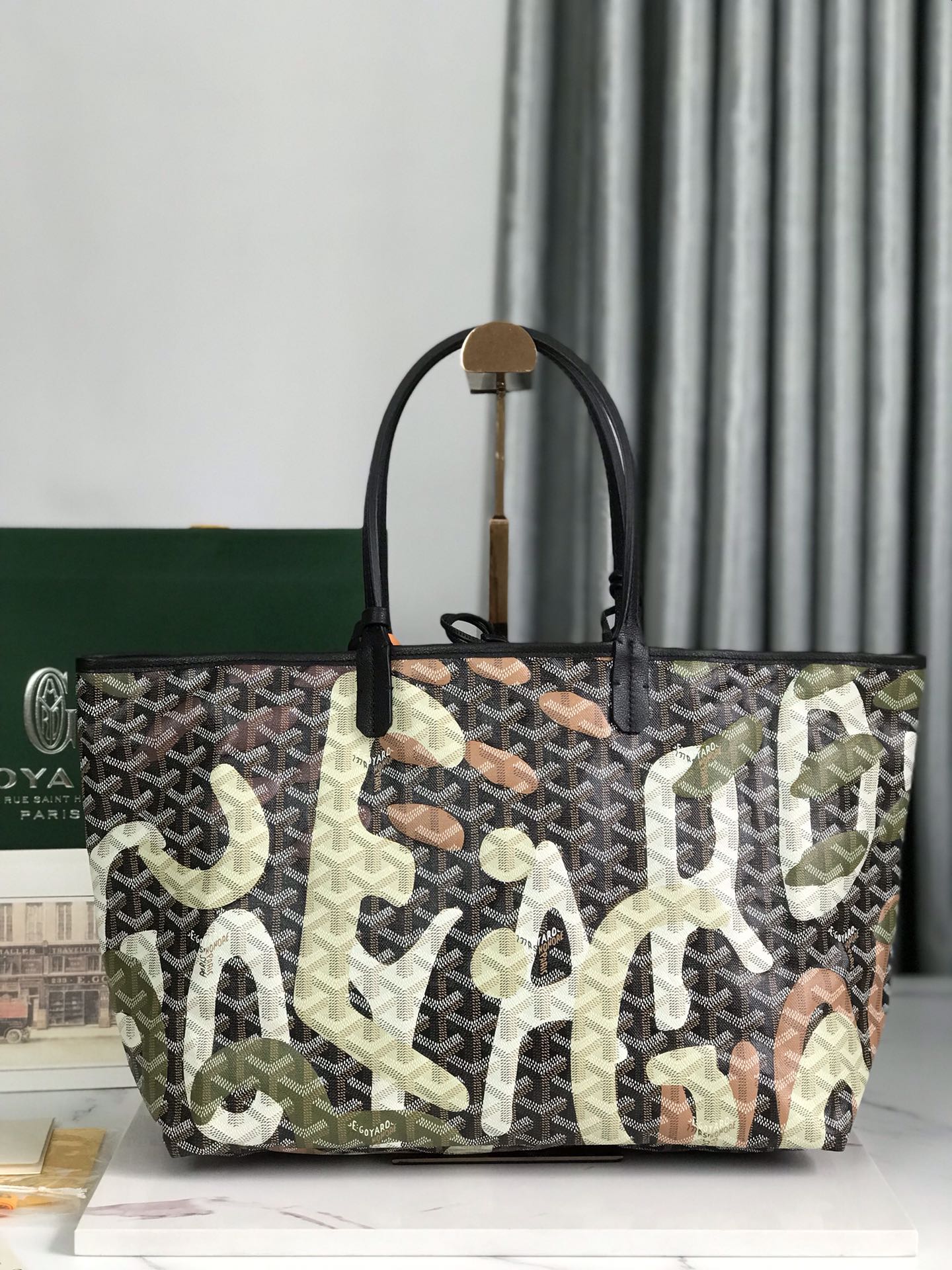 Goyard Saint Louis GM Tote Bag Lettres Camouflage