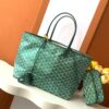 Goyard Pearly green Goyardine Canvas And Chevroches