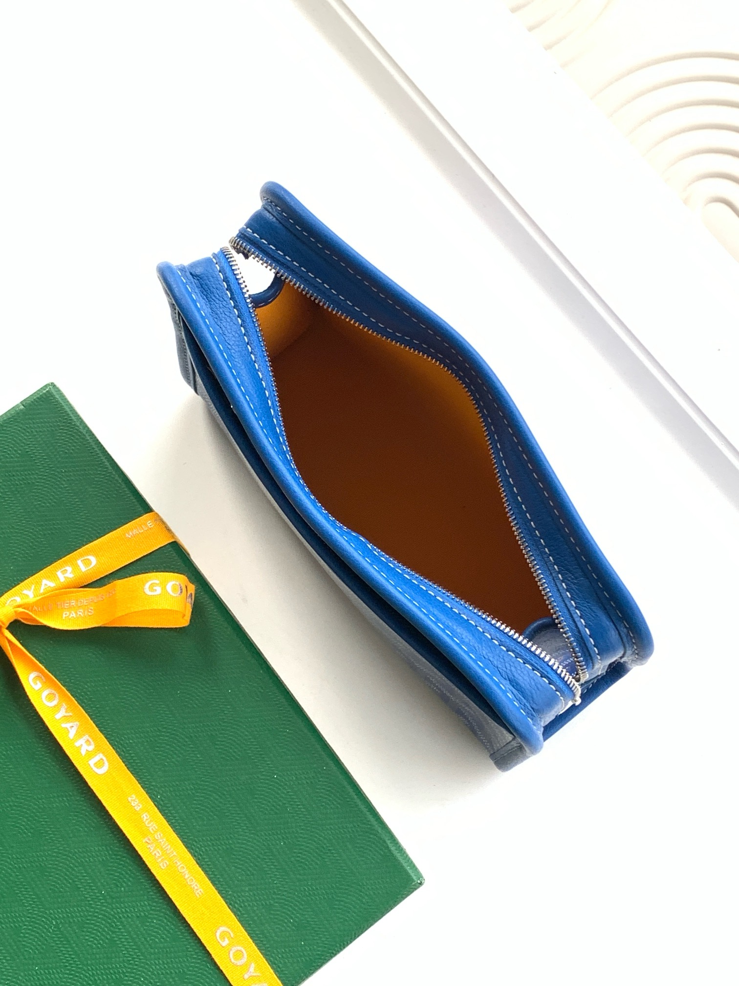 Goyard Jouvence Toiletry Pouch Coated Canvas Blue