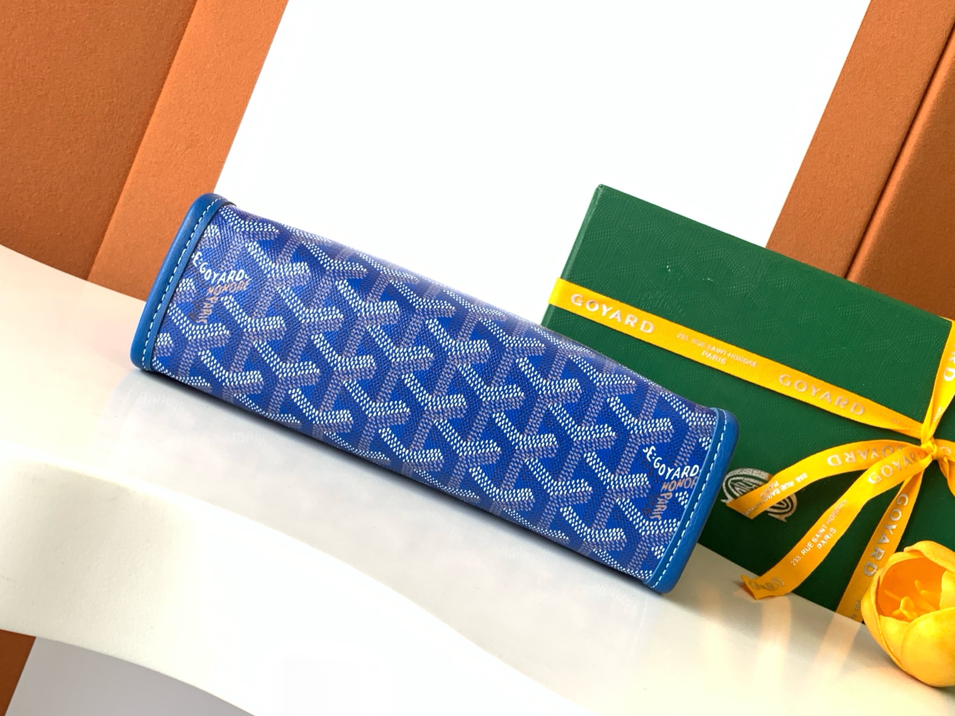 Goyard Jouvence Toiletry Pouch Coated Canvas Blue
