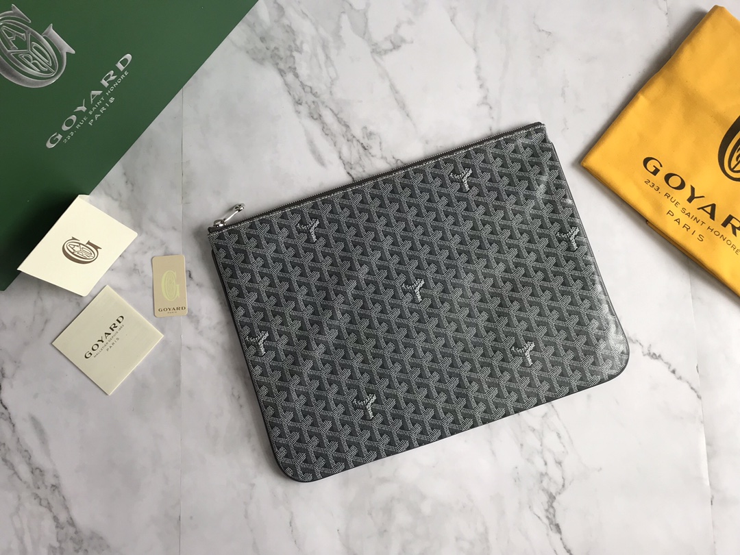 Goyard Gray Special Color ine Canvas Senat MGM Clutch APMSENAT2-MGM-51 111125631