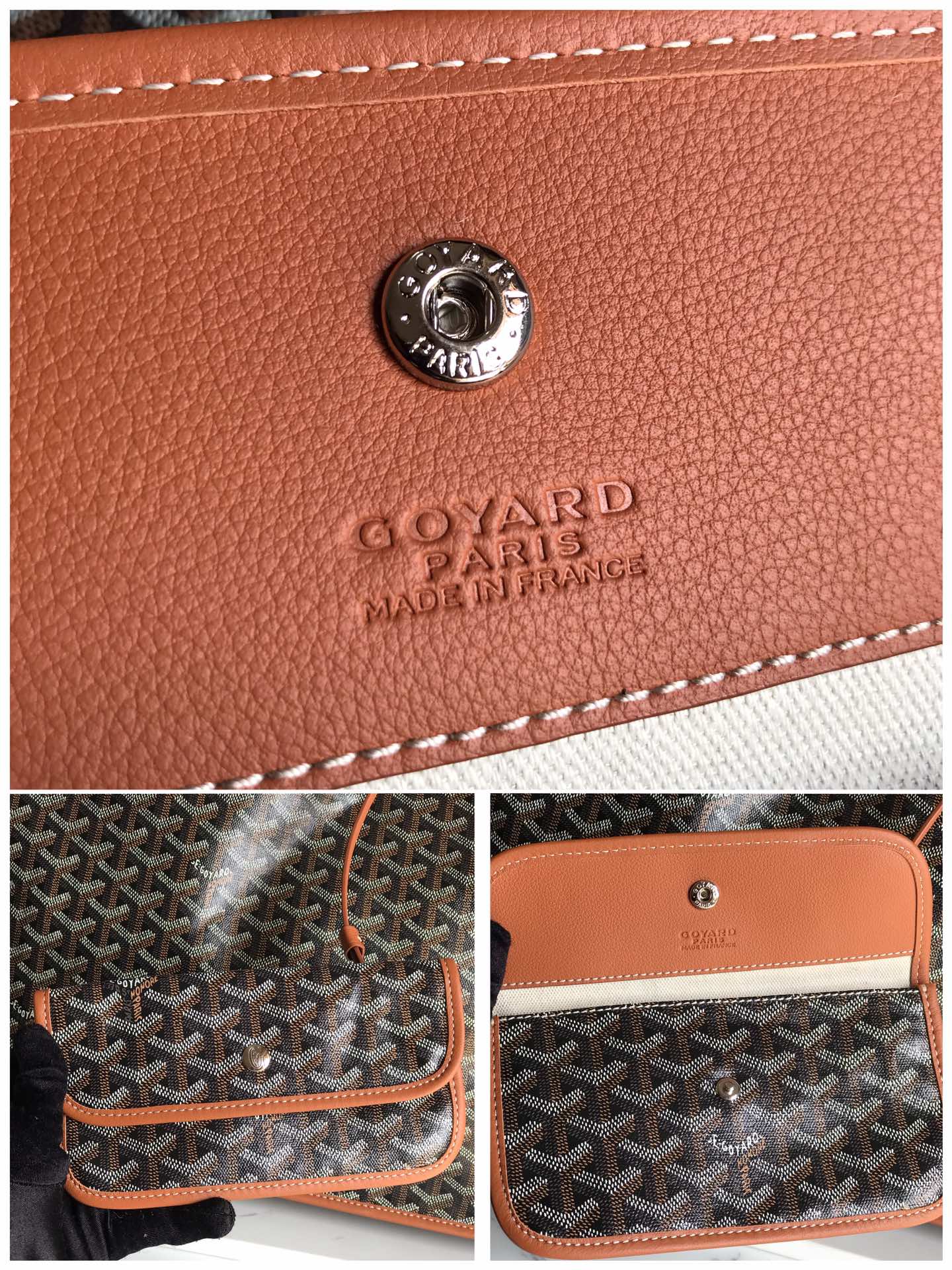 Goyard Saint Louis GM Tote Bag Pouch Brown Shopping Purse