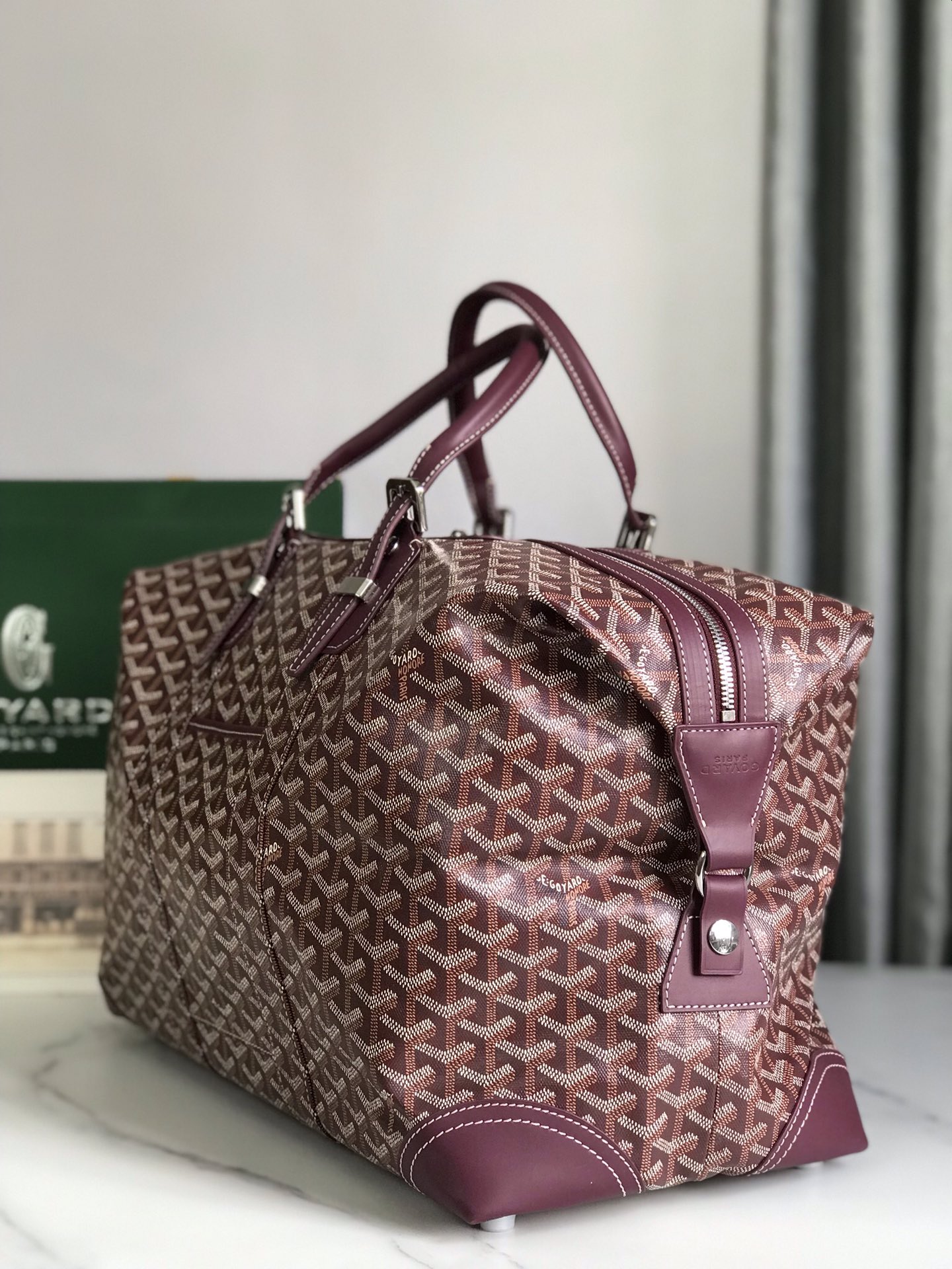GOYARD Goyardine Boeing 45 Burgundy 1645869