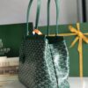 Goyard Tan Goyardine Coated Canvas and Leather bag green