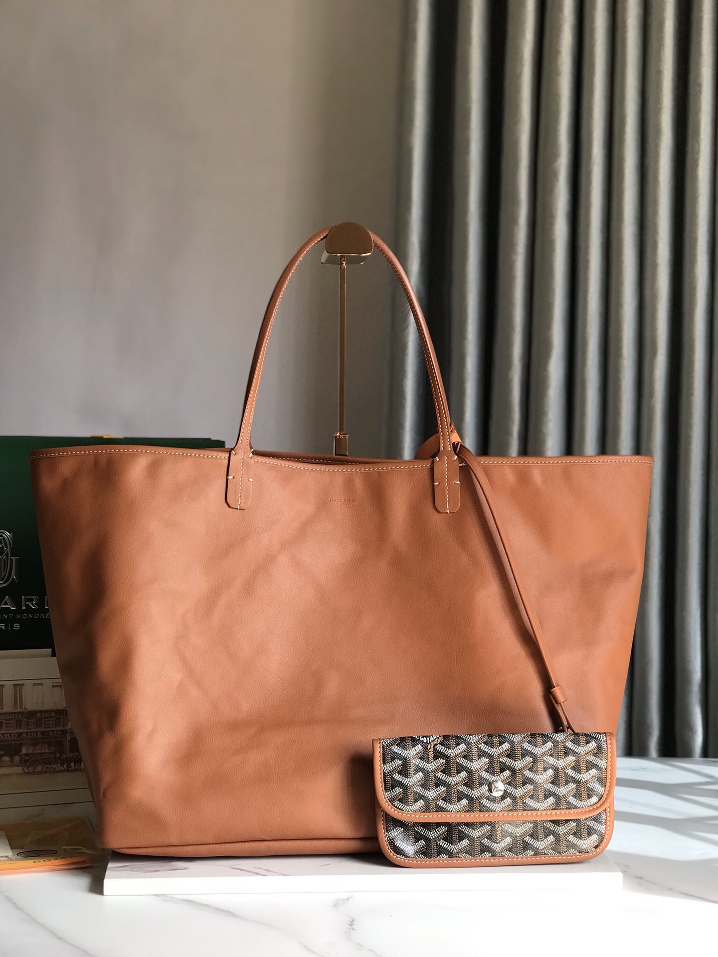 Goyard Saint Louis GM Tote Bag Pouch Brown Shopping Purse