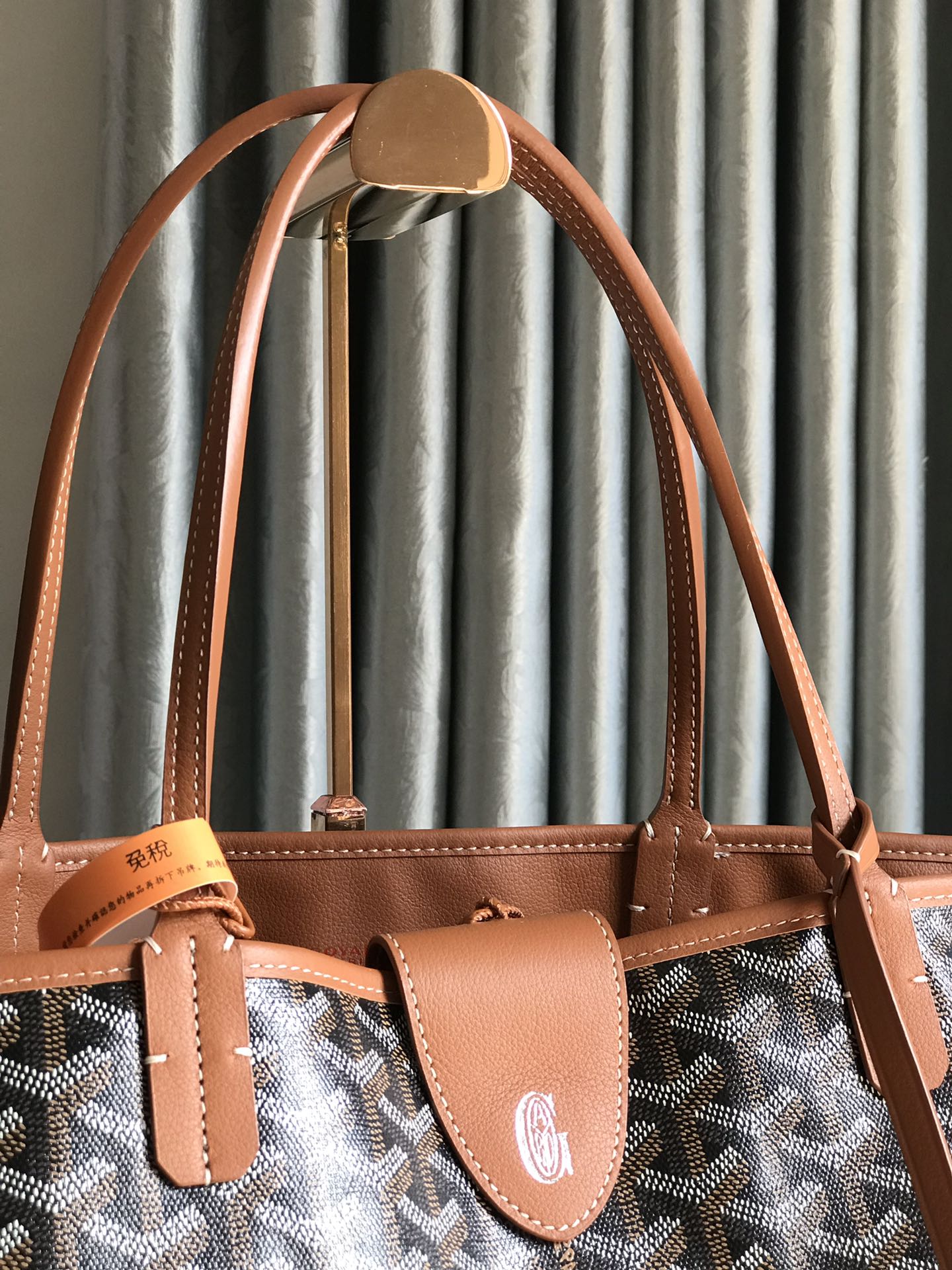 Goyard Saint Louis GM Tote Bag Pouch Brown Shopping Purse