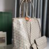 GOYARD Saint Louis PM Tote Bag Claire Voie Greige Turquois