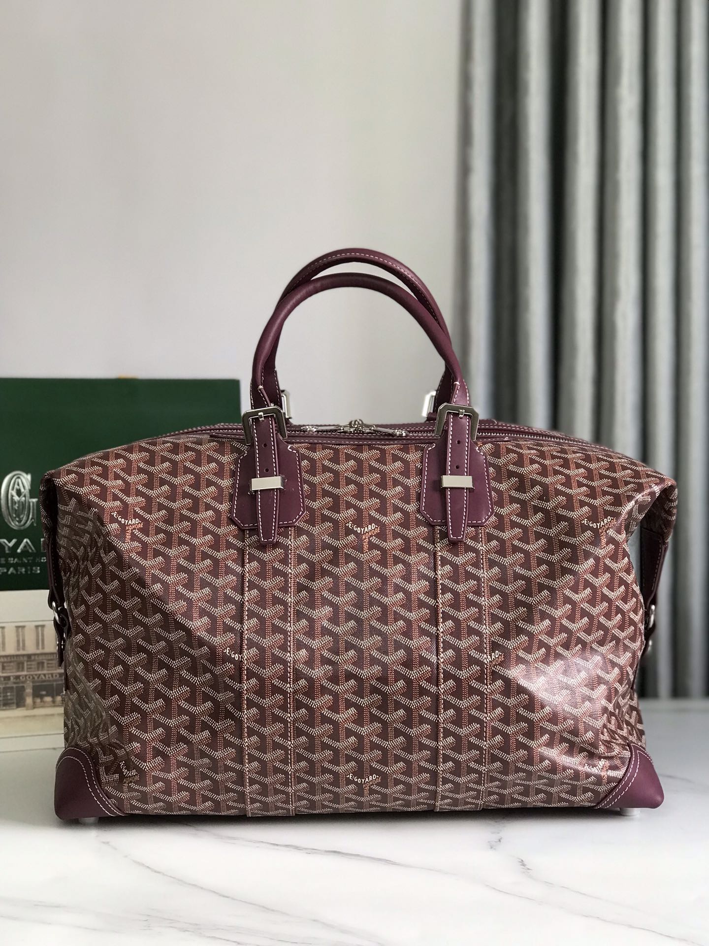GOYARD Goyardine Boeing 45 Burgundy 1645869