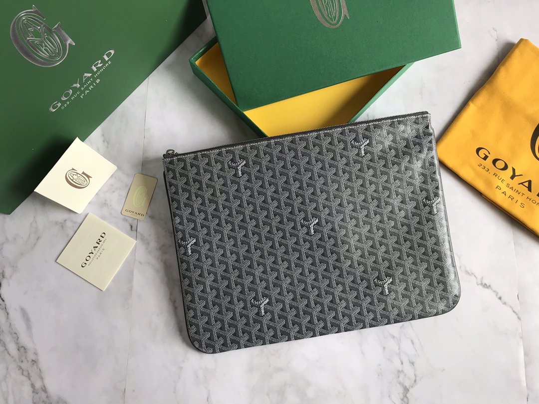 Goyard Gray Special Color ine Canvas Senat MGM Clutch APMSENAT2-MGM-51 111125631