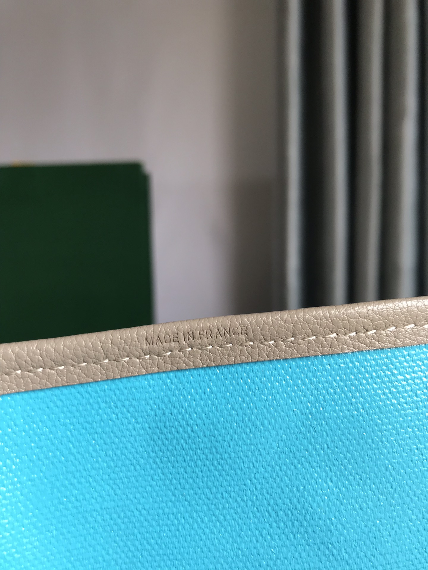 GOYARD Saint Louis PM Tote Bag Claire Voie Greige Turquois