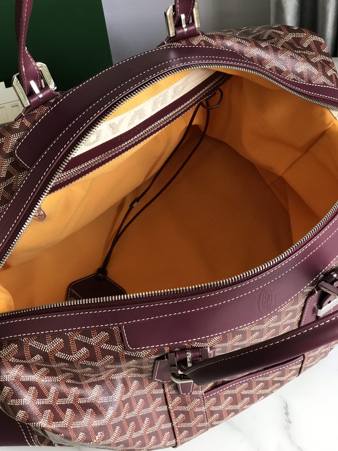 GOYARD Goyardine Boeing 45 Burgundy 1645869